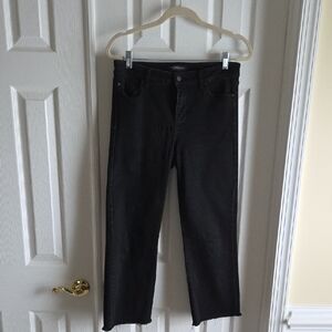 Liverpool Jeans Company Black Crop Flare Jeans